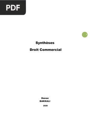 Droit Commercial