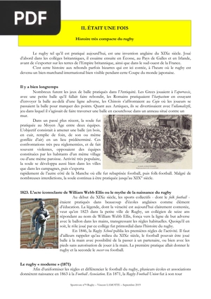 Histoire très compacte du rugby
