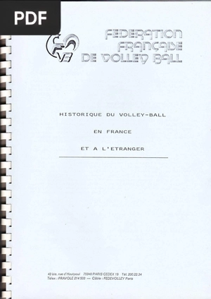 Historique du volleyball en France