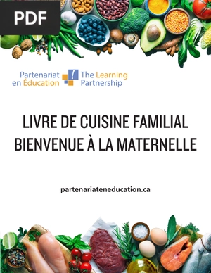 Livre de cuisine familial bienvenue à la maternelle