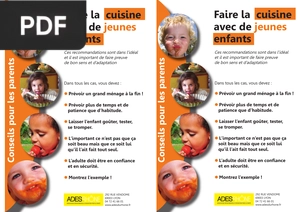 Faire la cuisine avec de jeunes enfants