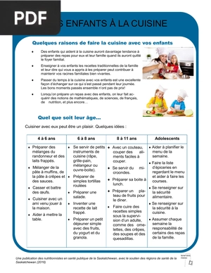 Les enfants a la cuisine