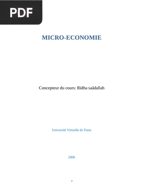 Micro-economie
