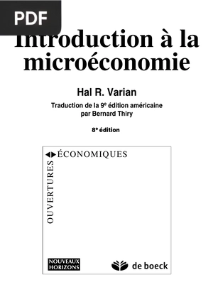 Introduction à la microéconomie