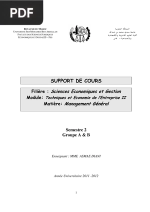 Management Général