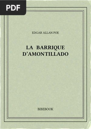 La barrique d’amontillado