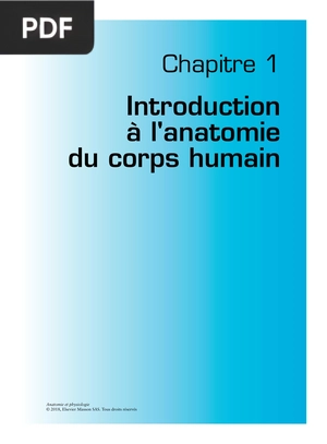 Introduction à l'anatomie du corps humain