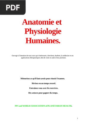 Anatomie et Physiologie Humaines