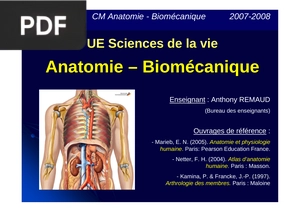 Anatomie-Biomécanique