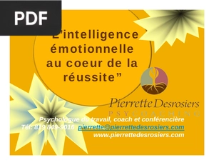 L’intelligence émotionnelle au coeur de la réussite