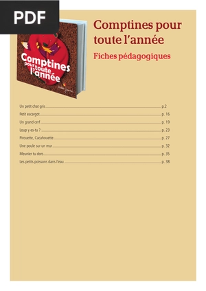 Comptines pour toute l’année