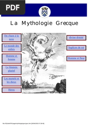 La Mythologie Grecque