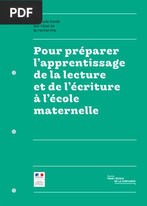 Un guide fondé sur l’état de la recherche pour préparer l’apprentissage de la lecture et de l’écriture à l’école maternelle