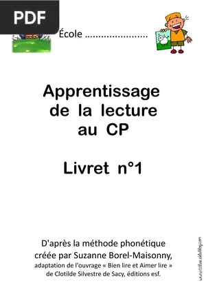 Apprentissage de la lecture au CP