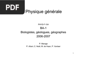 Physique générale