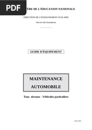 Maintenance automobile