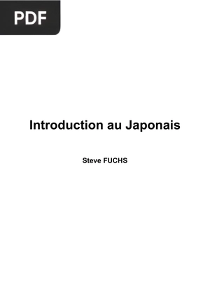 Introduction au Japonais