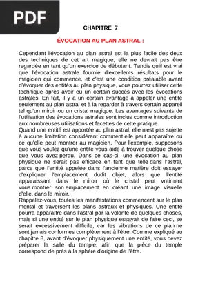 Evocation au plan astral