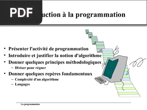 Introduction à la programmation