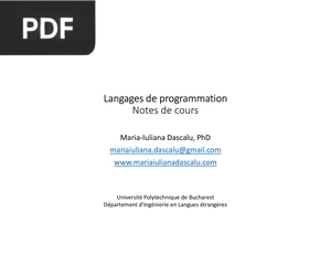 Langages de programmation
