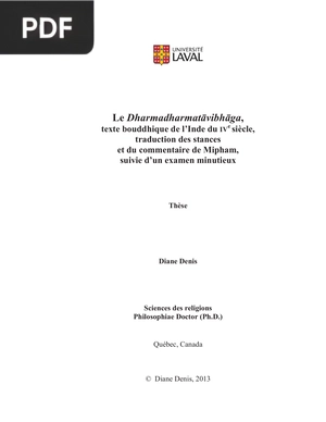 Le Dharmadharmatlvibhlga