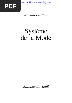 Système de la Mode