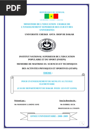 Pour un enseignement du kung fu a l’ecole elementaire