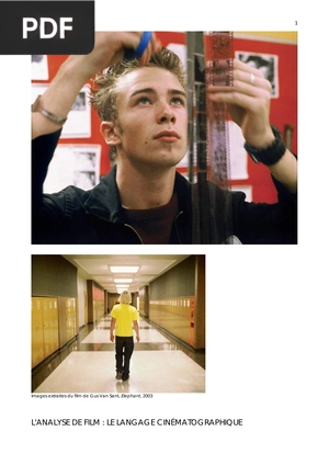 L'analyse de film le langage cinématographique