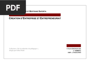 Creation d’entreprise et entrepreneuriat