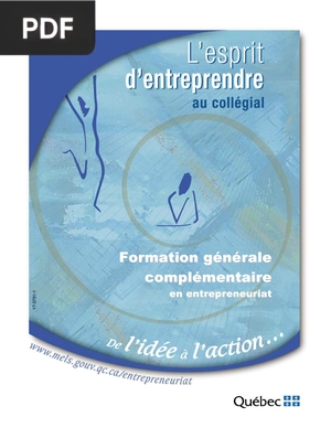 L’esprit d’entreprendre au collégial