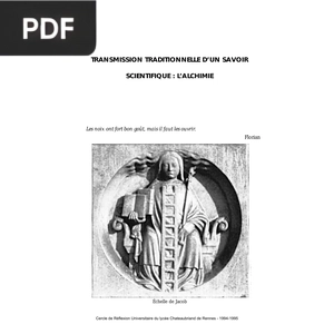 Transmission traditionnelle d’un savoir scientifique. L’alchimie