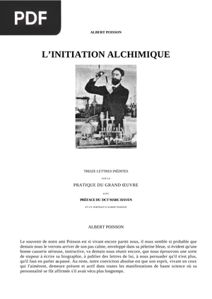L’initiation alchimique