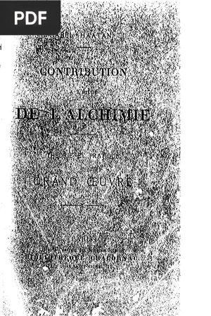 Contribution a l'etude de l'alchemie