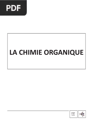 La chimie organique