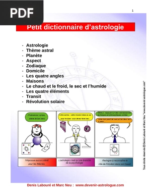 Petit dictionnaire d’astrologie