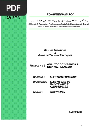 Analyse de Circuits a Courant Continu
