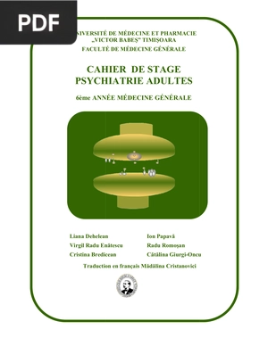 Cahier de Stage Psychiatrie Adultes