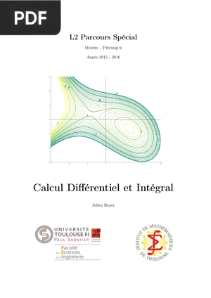 Calcul Différentiel et Intégral