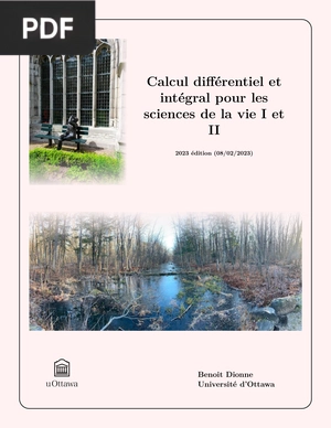 Calcul Différentiel et Intégral pour les Sciences de la Vie 1 et 2