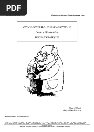 Chimie Generale - Chimie Analytique