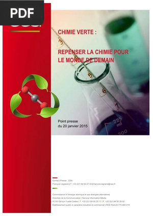 Chimie Verte - Repenser La Chimie Pour Le Monde De Demain