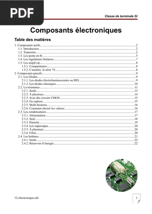 Composants électroniques