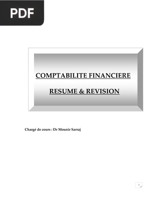 Comptabilite Financiere - Resume & Revision