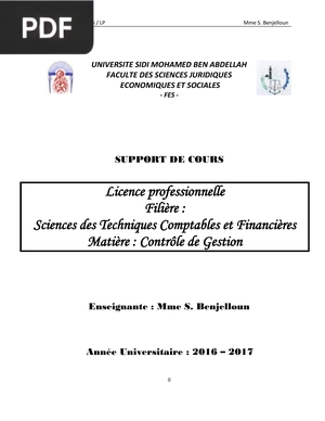 Contrôle de Gestion