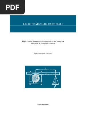 Cours De Mecanique Generale