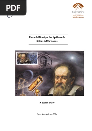 Cours de Mécanique des Systèmes de Solides Indéformables