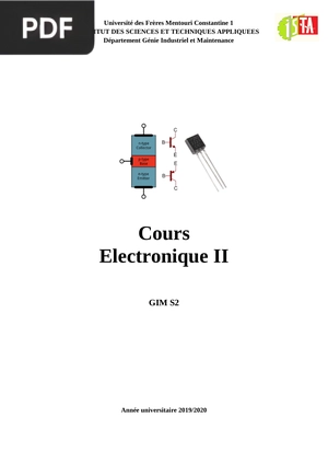 Cours Electronique II