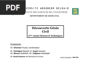 Découverte Génie Civil