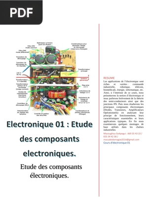 Electronique 01 - Etude des composants electroniques