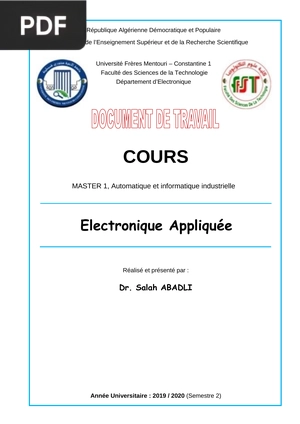 Electronique Appliquée